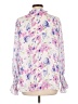 Unbranded Floral Ivory Long Sleeve Blouse Size L - photo 2