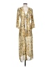 Emory Park 100% Polyester Gold Casual Dress Size S - photo 1