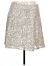 Ann Taylor LOFT 100% Polyester Metallic Silver Formal Skirt Size 10 - photo 1