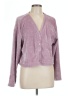 Unbranded 100% Polyester Solid Purple Cardigan Size L - photo 1
