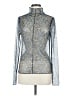 ANNIEWEAR Metallic Silver Long Sleeve Blouse Size M - photo 1