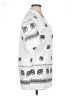 Unbranded Print White Short Sleeve Blouse Size XL - photo 4