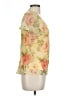 K Studio 100% Polyester Yellow Short Sleeve Blouse Size 12 - photo 4