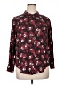 Torrid Floral Burgundy Long Sleeve Blouse Size 1X Plus (1) - photo 1