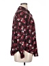 Torrid Floral Burgundy Long Sleeve Blouse Size 1X Plus (1) - photo 4