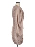 BCBGMAXAZRIA Metallic Solid Pink Silver Cocktail Dress Size S - photo 4