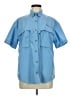 L.L.Bean 100% Polyester Blue Short Sleeve Blouse Size M - photo 1
