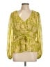 Sofia Jeans by Sofia Vergara Green 3/4 Sleeve Blouse Size L - photo 1