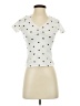 Disney Hearts Ivory Short Sleeve Top Size XS - photo 1