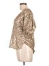 Mia Joy Gold Short Sleeve Blouse Size L - photo 5