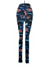 Unbranded Graphic Blue Leggings One size - photo 2
