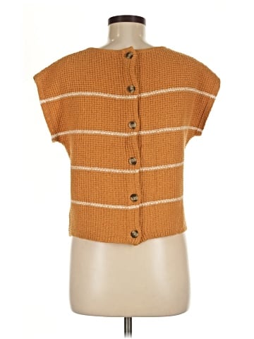 Madewell Boatneck Button-Back Sweater Tee in Stripe (view 2)