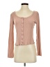 Hippie Rose Pink Long Sleeve Top Size S - photo 1