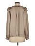 Current Air 100% Polyester Tan Long Sleeve Blouse Size XS - photo 2