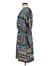 I.N. Studio 100% Polyester Print Teal Casual Dress Size 8 - photo 5
