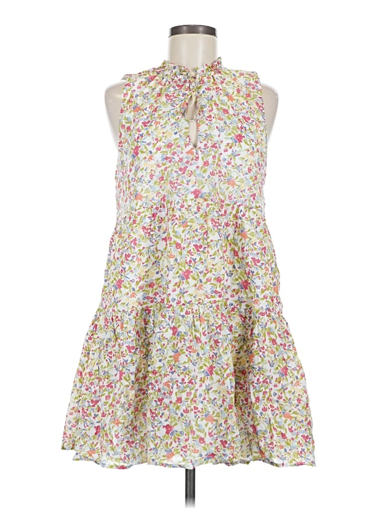 Pre-owned Bb Dakota By Steve Madden Casual Dress In White