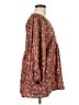 Jodifl 100% Polyester Brown 3/4 Sleeve Blouse Size M - photo 4