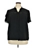 Grace Karin Black Short Sleeve Blouse Size 2XL - photo 1