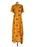 Slate & Willow Floral Yellow Casual Dress Size L - photo 2