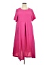Unbranded 100% Polyester Solid Pink Casual Dress Size XXL - photo 1
