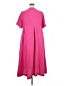 Unbranded 100% Polyester Solid Pink Casual Dress Size XXL - photo 2