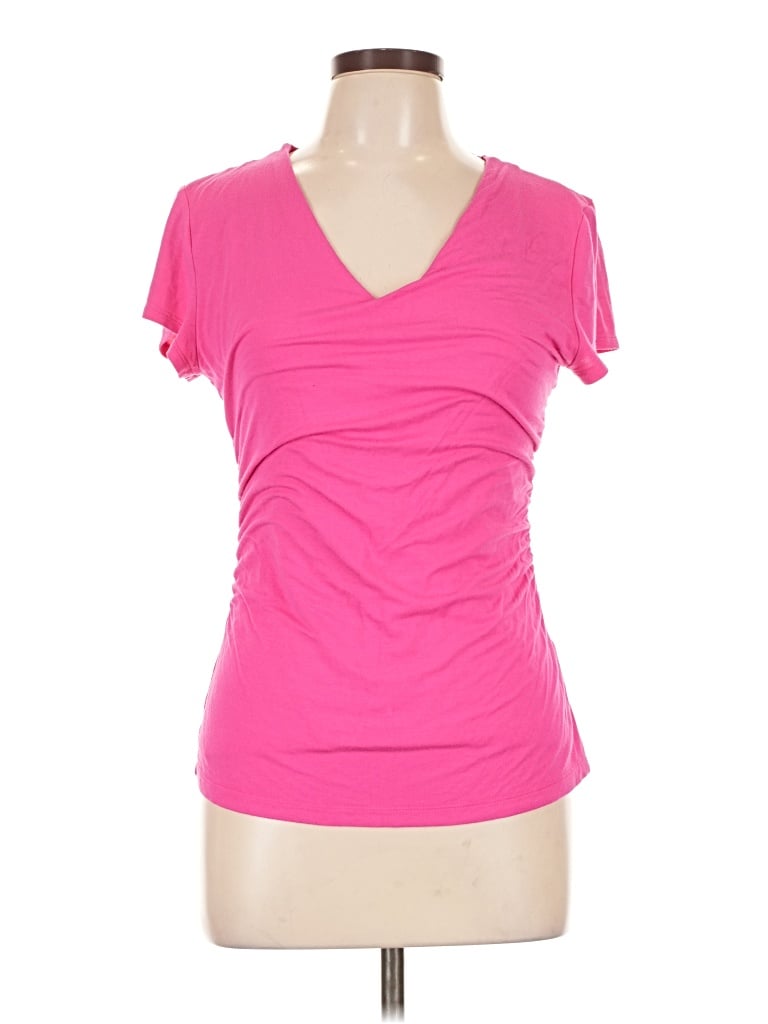 Pre-owned New York And Company Active T-shirt In Pink