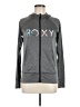 Roxy 100% Polyester Gray Zip Up Hoodie Size M - photo 1