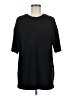 Assorted Brands Solid Black 3/4 Sleeve T-Shirt Size M - photo 1