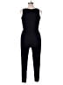 Justify 100% Rayon Solid Black Jumpsuit Size M - photo 2