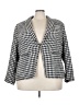 Halogen Houndstooth Gray Blazer Size 3X - photo 1