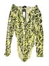 Rebdolls Animal Print Yellow Long Sleeve Blouse Size 1X - photo 1