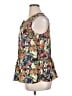 ModCloth 100% Polyester Blue Green Sleeveless Blouse Size XL - photo 5