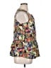 ModCloth 100% Polyester Blue Green Sleeveless Blouse Size XL - photo 4