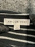Amour Vert 100% Cotton Stripes Gray Pullover Hoodie Size S - photo 7