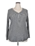 Torrid Silver Long Sleeve Henley Size 2X Plus (2) - photo 1
