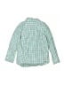Crewcuts Outlet Checkered-gingham Green Long Sleeve Button-Down Shirt Size 2 - photo 2
