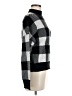 Zesica Checkered-gingham Black Turtleneck Sweater Size M - photo 4