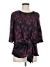 Vince Camuto 100% Polyester Purple 3/4 Sleeve Blouse Size M - photo 1