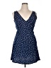 Unbranded 100% Polyester Polka Dots Blue Casual Dress Size XL - photo 1