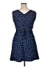 Unbranded 100% Polyester Polka Dots Blue Casual Dress Size XL - photo 2