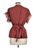 Max Studio 100% Polyester Red Short Sleeve Blouse Size L - photo 2