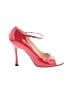 Manolo Blahnik Color Block Pink Red Heels Size EU 37 1/2 - photo 1