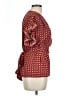 Max Studio 100% Polyester Red Short Sleeve Blouse Size L - photo 4