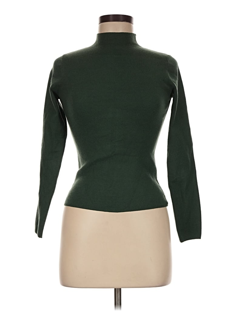 Pre-owned Blu Pepper Long Sleeve Turtleneck In Green