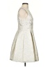 DKNY Metallic Ivory Cocktail Dress Size 2 - photo 4