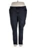 Venezia Solid Blue Jeggings Size 24 - photo 1