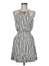 She + Sky Stripes Gray Casual Dress Size M - photo 1