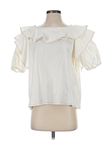 Something Navy Short Sleeve Blouse (view 1)