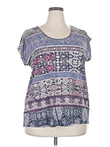 Lucky Brand Short Sleeve Blouse (view 1)