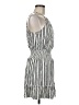 She + Sky Stripes Gray Casual Dress Size M - photo 4